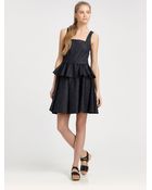 Marc By Marc Jacobs Denim Peplum Dress - Lyst