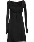 RED Valentino Long Sleeve Jersey Short Dress - Lyst