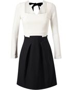 Roland Mouret Origami Folded Cottonblend Dress - Lyst