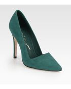 Alice + Olivia Dina Suede Pumps - Lyst