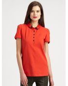 Burberry Brit Check collared Polo Shirt - Lyst