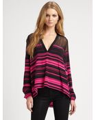 Elizabeth And James Chroma Karin Silk Blouse - Lyst