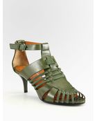 Givenchy Lucrezias Leather and Suede Gladiator Sandals - Lyst
