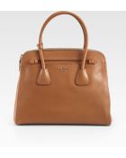 Prada Saffiano Cuir Double Zip Top Handle Bag - Lyst