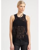 Helmut Lang Spider Burnout Tank Top - Lyst