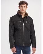 Andrew Marc Cafe Select Leather Jacket - Lyst