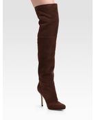 Jimmy Choo April Suede Overtheknee Boots - Lyst