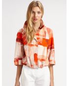 Piazza Sempione Cotton Brush Stroke Jacket - Lyst