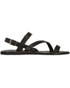 DSquared² Leather Sandals with Metal Badges - Lyst