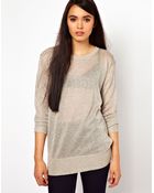 Markus Lupfer Lurex Nat Jumper - Lyst