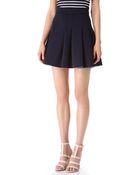 T By Alexander Wang Neoprene Box Pleat Skirt - Lyst