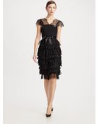 Oscar de la Renta Lacedetail Dress - Lyst