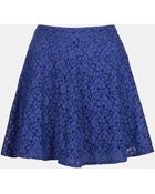 Topshop Lace Skater Skirt - Lyst
