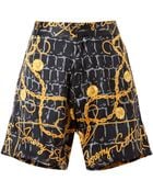Jeremy Scott Scarf Printed Silk Shorts - Lyst