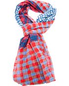 Marc By Marc Jacobs Checked Patchwork Shawl - Lyst