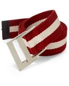 Bally Striped Belt - Lyst
