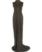 Rick Owens Silkcrepe and Cotton Gown - Lyst