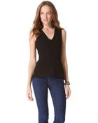 Victoria Beckham V Neck Shell Top - Lyst
