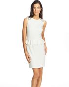 Cynthia Steffe Sleeveless Peplum Dress - Lyst