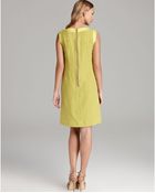 Lafayette 148 New York Maria Dress with Leather Panel - Lyst