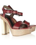 Marni Leather Sandals - Lyst