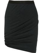 T By Alexander Wang Ruched Jersey Mini Skirt - Lyst