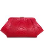 Z Spoke by Zac Posen Posen Python Clutch - Lyst