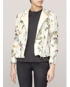 3.1 Phillip Lim Floral Corded Biker Jacket - Lyst