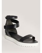 Alexander Wang Jade Leather Flat Sandals - Lyst