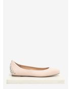 McQ by Alexander McQueen Studded Suede Ballerina Flats - Lyst