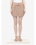 See By Chloé Pleated Cottonblend Skirt - Lyst