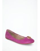 Bebe Corinne Logo Ballet Flat - Lyst
