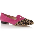 Charlotte Olympia Bisoux Suede Loafer - Lyst