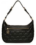 Lulu Guinness Black Quilted Lips Leather Mid Ruby - Lyst