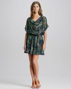 Alice + Olivia Melee Printed Draped Dress - Lyst