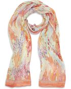 Matthew Williamson Linear Blossom Print Scarf - Lyst