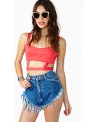 Nasty Gal And We Danced Cutoff Shorts - Lyst