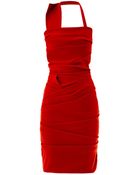 Preen By Thornton Bregazzi Ripple Halterneck Dress - Lyst