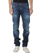 HTC Denim Trousers - Lyst