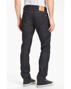 Baldwin Denim Henley Slim Tapered Leg Selvedge Jeans Dry - Lyst