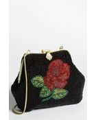 Betsey Johnson Beaded Frame Clutch - Lyst