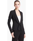 Donna Karan New York Collection Structured Jersey Jacket - Lyst