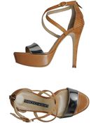 Francesco Morichetti Platform Sandals - Lyst