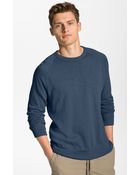 James Perse Crew Neck Sweatshirt - Lyst