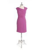 Kay Unger Ruched Shift Dress - Lyst