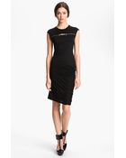 McQ by Alexander McQueen Zip Detail Knit Dress - Lyst