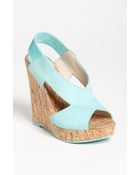 Pelle Moda Dana Wedge Sandal - Lyst