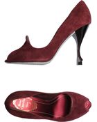 Rene Caovilla Courts With Open Toe - Lyst