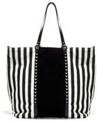 Zara Striped Shopper - Lyst