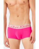 Calvin Klein Steel Microfiber Low Rise Trunks - Lyst